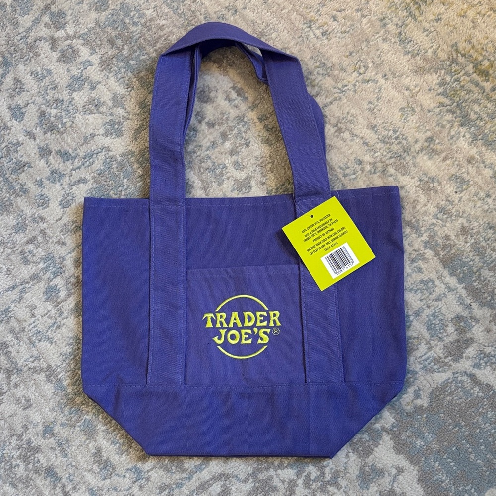 Trader Joe's Purple Halloween Tote Bag